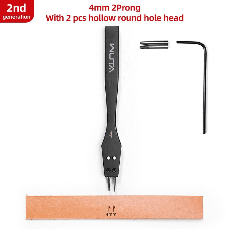 WUTA Replaceable Pricking Iron Removable Round Hole Punch Sharp Head – WUTA  LEATHER