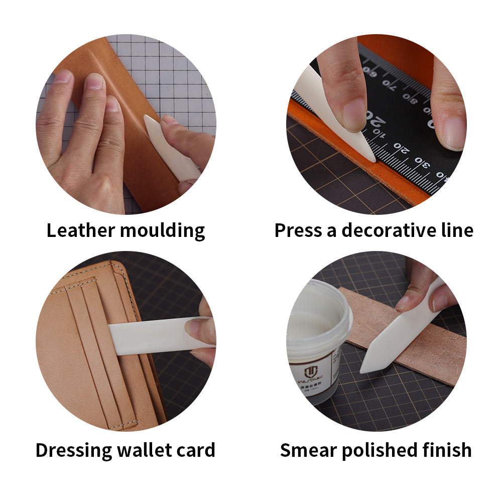 1Pcs Natural Bone Folder Leather Craft Tools for Scoring Folding Creasing  Paper Edge Tool