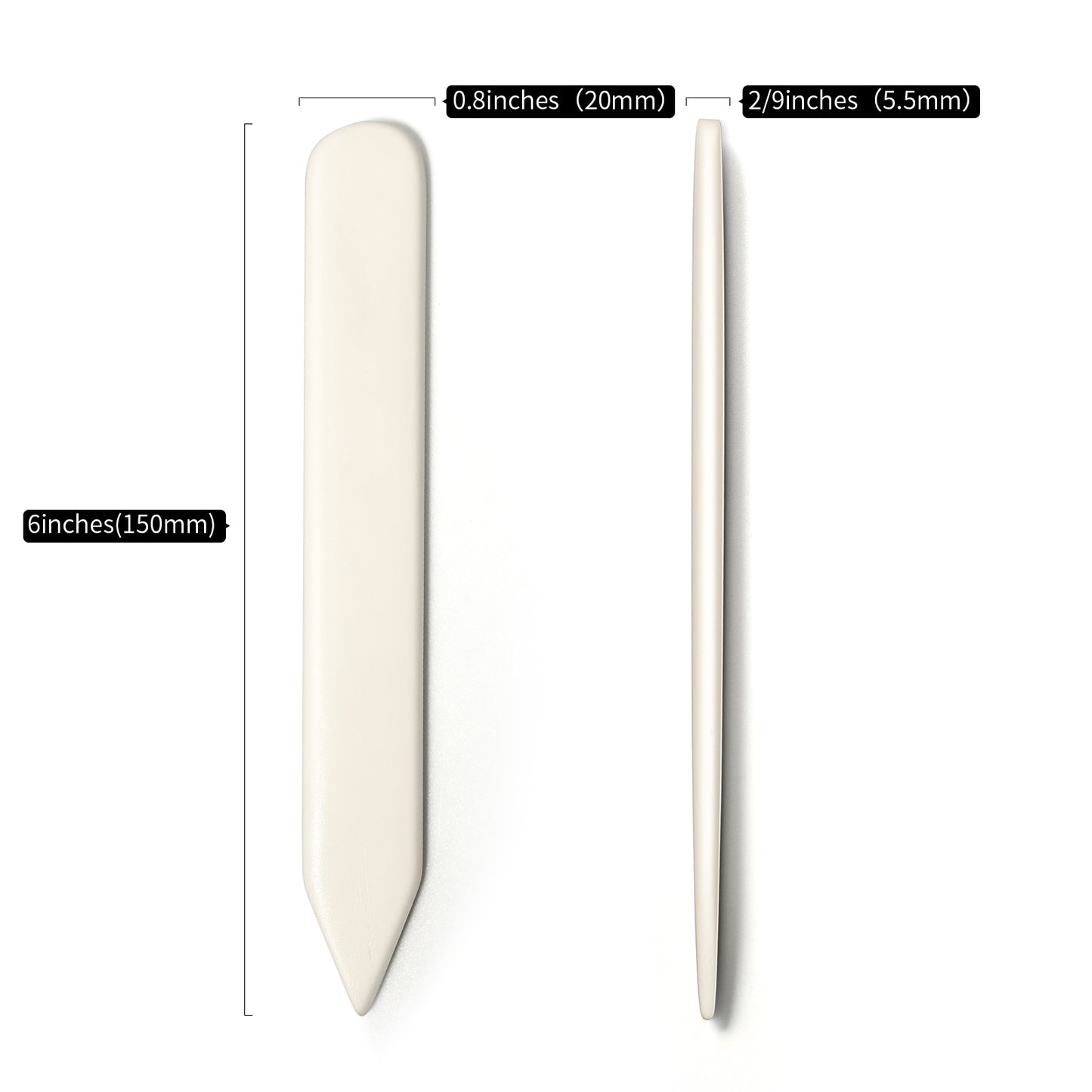 WUTA High Quality 1pcs Real Cow Bone 100% OX Bone Folders Craft Tool Scoring Folding Cissantes Edge Bookbinding