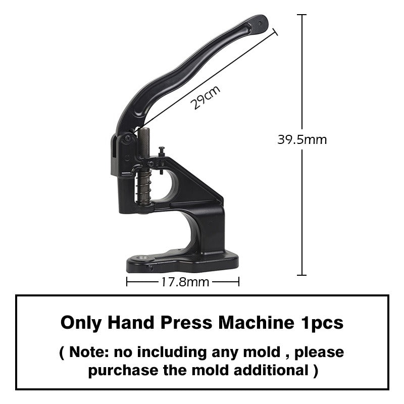 WUTA Новый инструмент для ручной установки Штамповка, пуговицы, застежки, машина для прижима петель Mute Snap Hand Pressing Machine Инструмент для домашнего ремесла