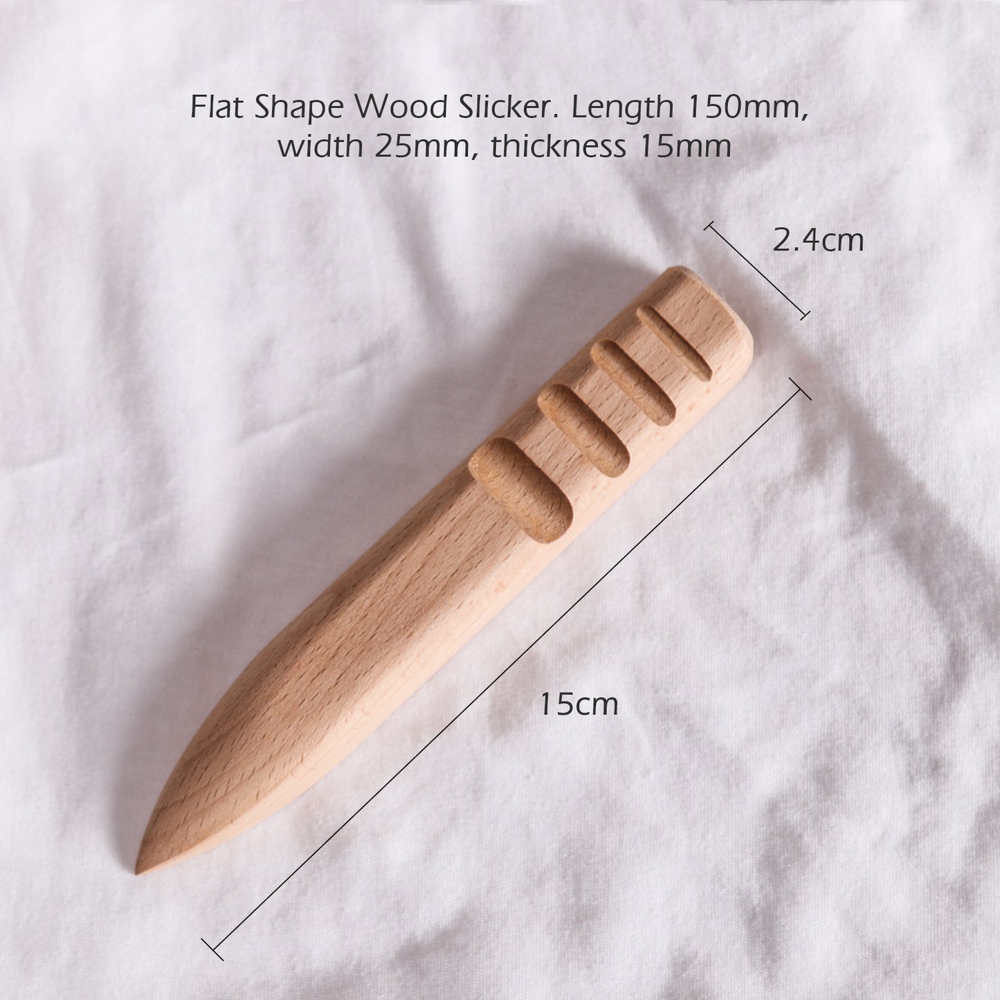 WUTA NUOVO 1pcs Wood Leather Edge Burnisher Leathercraft Edge Slicker Polished Grinding Tools Smooth Grooves 3-Type Disponibile