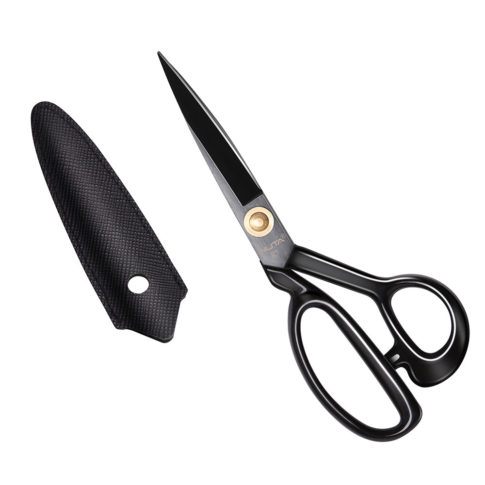 Fabric Scissors, Heavy Duty 8 inch Sewing Scissors for Leather  Tailor,Tailoring Shears for Home Office Craft Black