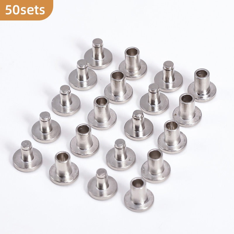 20/50sets Solid Brass Flat Head Rivet | WUTA