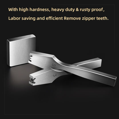Stainless Steel Zipper Teeth Remover Set 3# 5# | WUTA