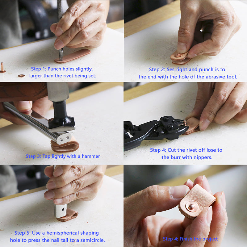 How to set best sale rivets