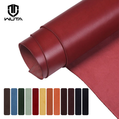 1 Square Feet Irregular Top Quality New Waxed Bull Vegetable Tanned Leather | WUTA
