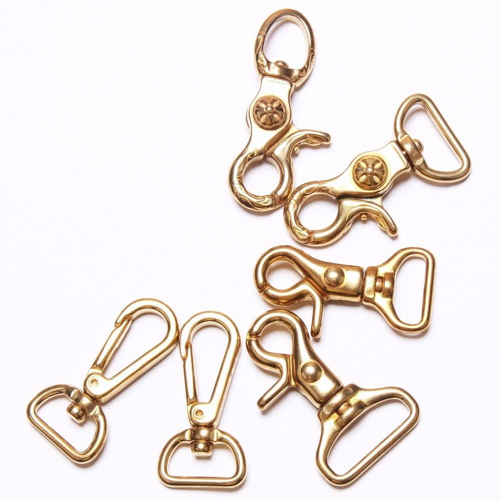 Stainless Steel Swivel Snap hook Lobster Clasps Trigger Key Chain Vacuum  Plating – WUTA LEATHER