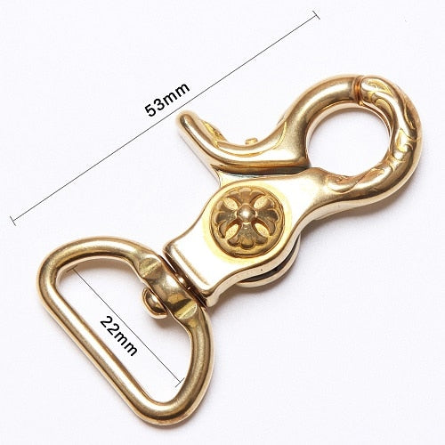 Solid Brass Hook buckle strap Swivel Snap Hook | WUTA