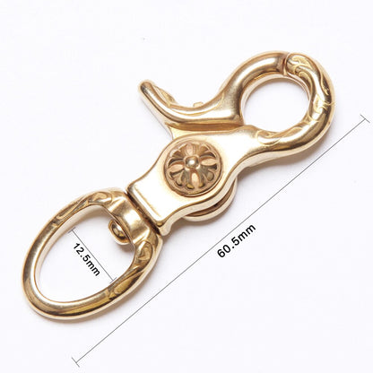 Stainless Steel Swivel Snap hook Lobster Clasps Trigger Key Chain Vacuum  Plating – WUTA LEATHER