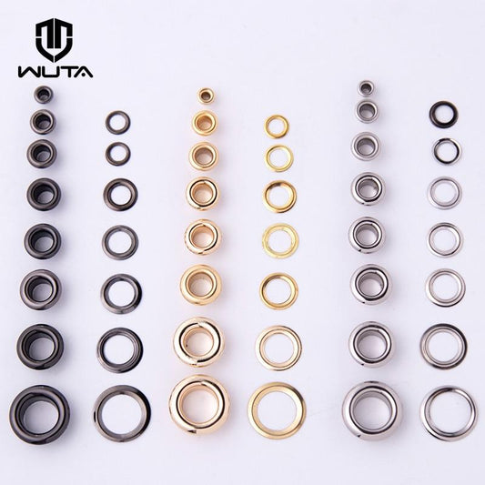 100sets Brass Eyelets with Washer Ring for Leathercraft | WUTA