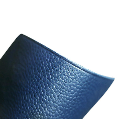 WUTA 22 x 26cm French Imported Classic Blue Caviar Pattern First Layer Cowhide Leather DIY Leather