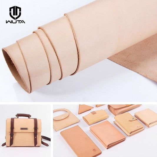 Full Grain Natural Vegetable Tanned Cowhide Leather | WUTA