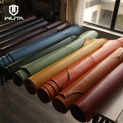 30x30cm Top Quality New Waxed Bull Vegetable Tanned Leather | WUTA