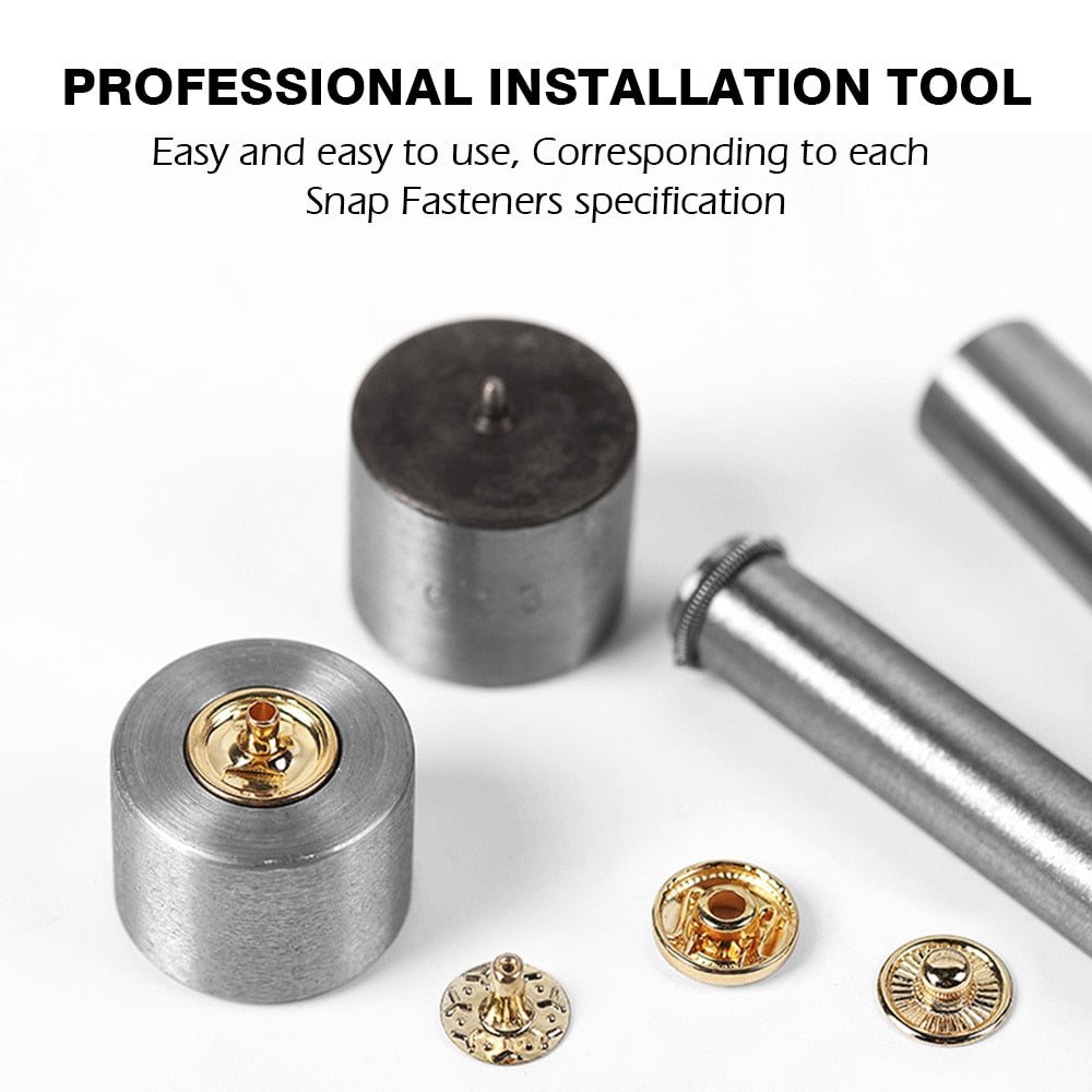 4pcs/set Professional Snap Fastener Installation Kit