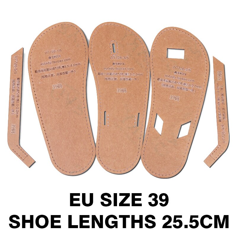 WT726 Men Flops Unisex Slipper Shoes Acrylic Template | WUTA