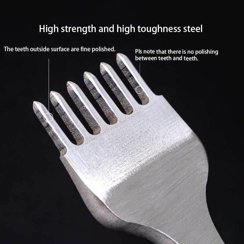 Leather chisel tool diamond thorn iron hole punch | WUTA