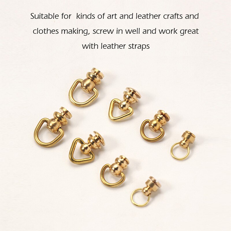 Brass Ball Chicago Stud Screw Rivets Nails | WUTA