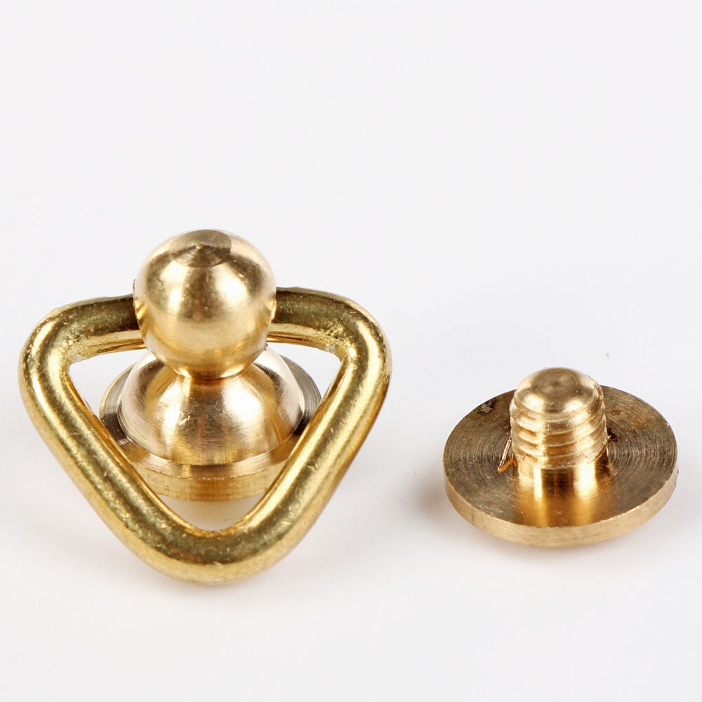 Brass Ball Chicago Stud Screw Rivets Nails | WUTA