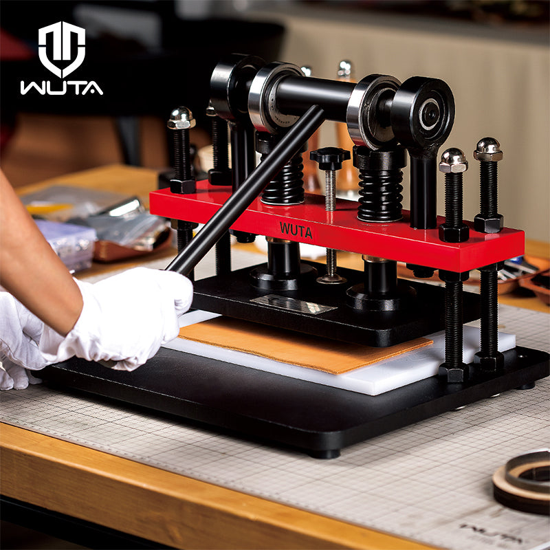 WUTA Leather Strip Cutting Machine Leather Strap Cutter 60MM Leather Belt  Cutting Machine with G-Clamps, 10 Blades, and 8 Wrenches