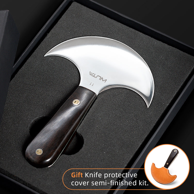 WUTA Leather Cutting Knife Ultra Sharp Round Head Craft Skiving