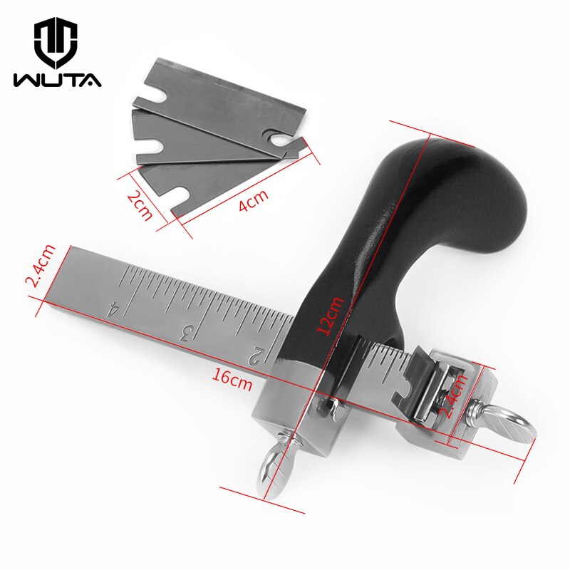 WUTA Professional Leather Strap Cutter Sharp Blades Adjustable