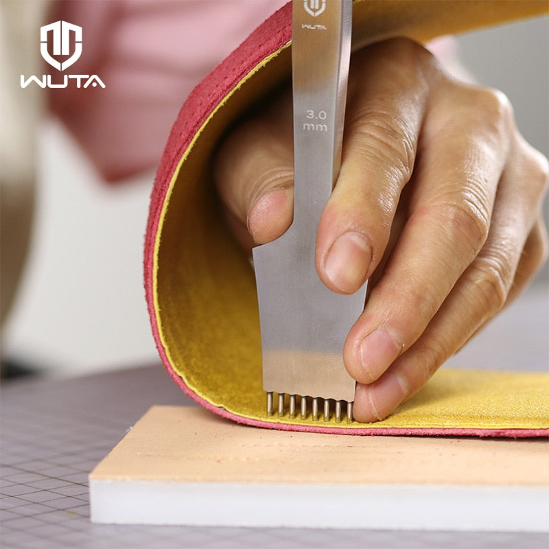 WUTA Replaceable Pricking Iron Removable Round Hole Punch Sharp Head – WUTA  LEATHER