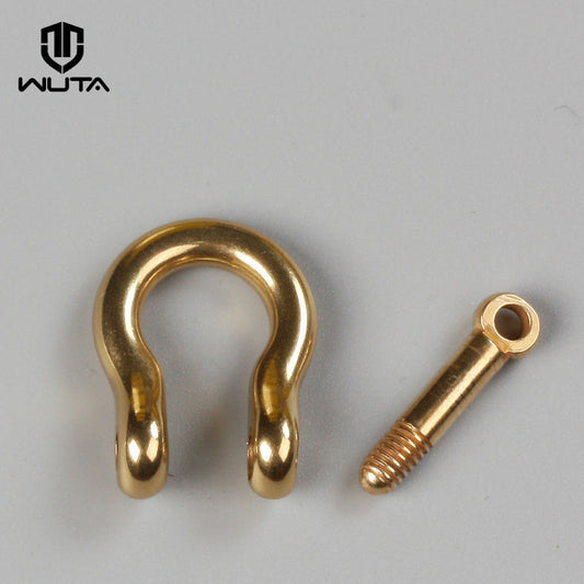 Solid Brass Bow Shackle D-ring Chain Hook | WUTA
