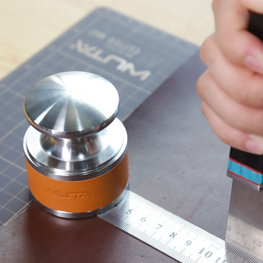 Leather Weight Stainless Steel 960g Heavy Leather Press Tools | WUTA