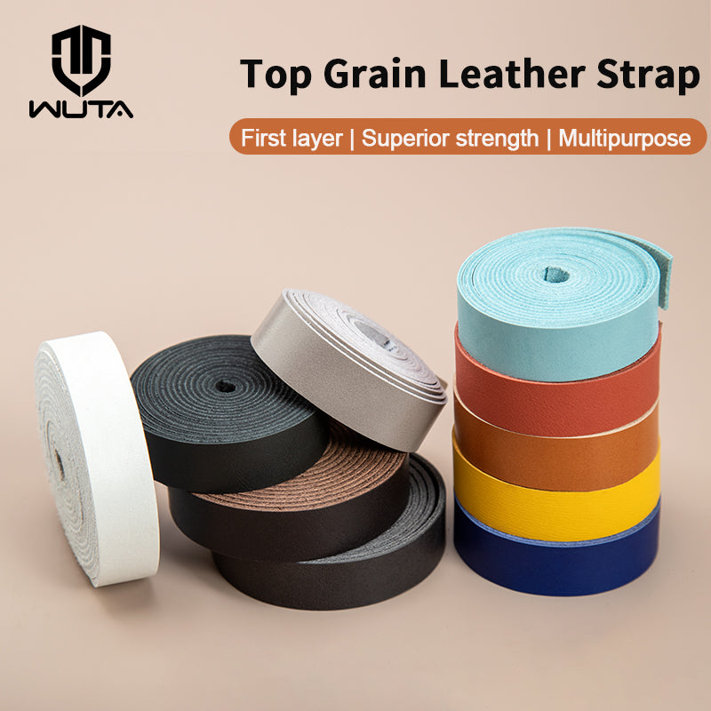 Top Grain Genuine Leather Belt Blank Strap First Layer Cowhide Leather Strip Belts | WUTA