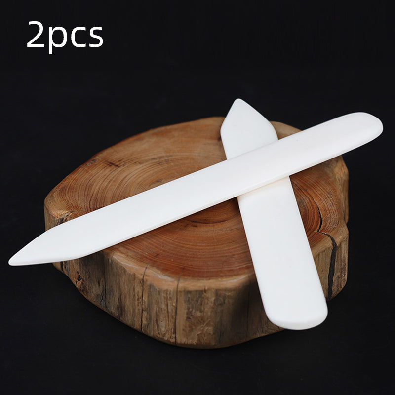 WUTA High Quality 1pcs Real Cow Bone 100% OX Bone Folders Craft Tool Scoring Folding Cissantes Edge Bookbinding