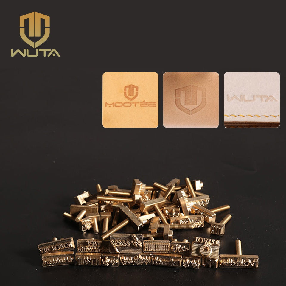 Customized Leather Brass Stamp Custom Logo Copper Mold Leather Wood Carving  Brand Printing Stamp Bread Cake Stamp W/ Brass Screw – WUTA LEATHER