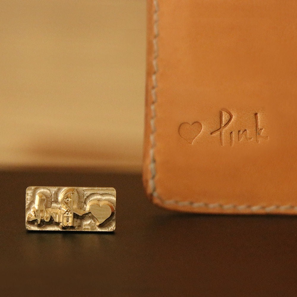 Custom Leather Stamps Made in USA 3/8 Thick Brass -   Vêtement en cuir  personnalisé, Outillage pour le cuir, Diy en cuir