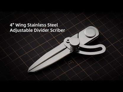 4" Wing Stainless Steel Adjustable Divider Scriber | WUTA