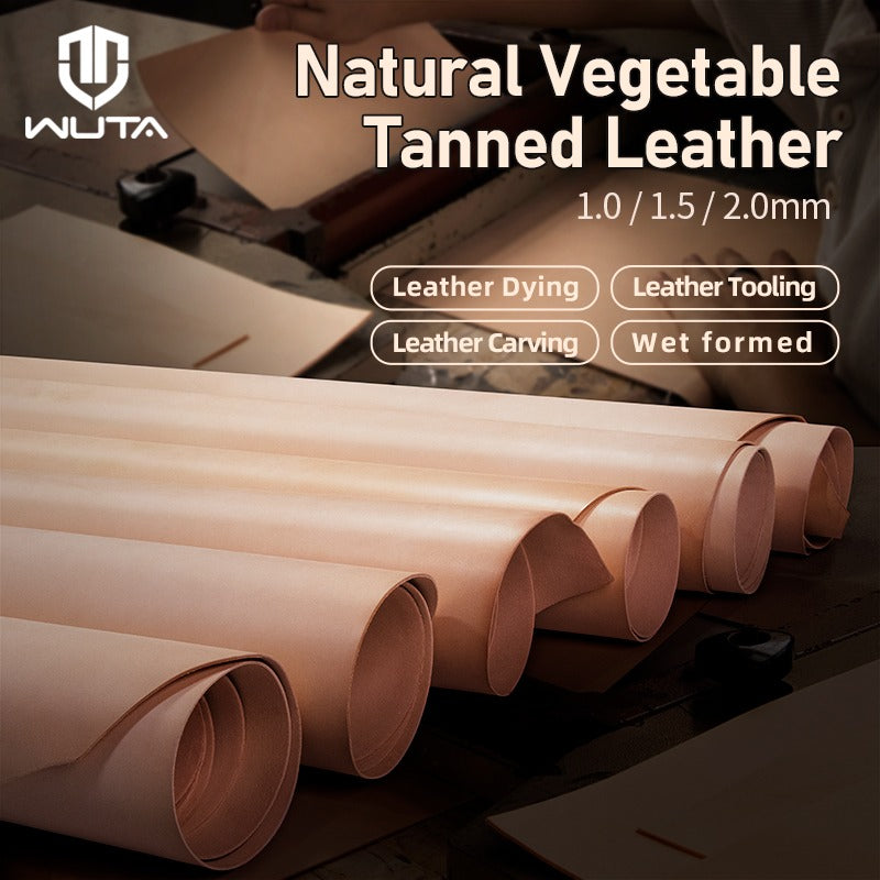 Full Grain Natural Vegetable Tanned Cowhide Leather | WUTA