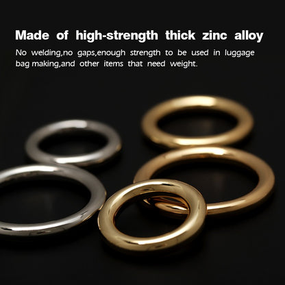 O Buckle Flat O Ring 2 Inch Metal O Rings Gold/silver/gunmetal Round Rings  Heavy Duty O Buckles Belt Strap Buckle Webbing Ring-4pcs 
