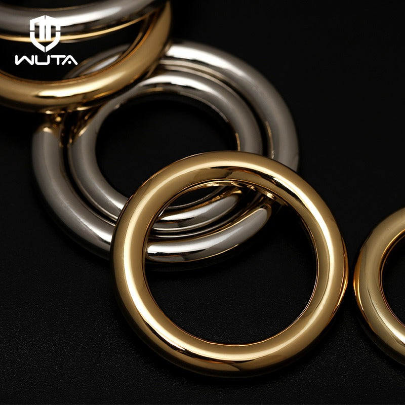 Solid Zinc O-Ring for Leather Goods, Handbags, Accessories, Crafts & More | Gun Metal | 10mm (G0708-10-GUN)