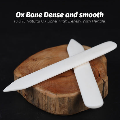 WUTA 高品質 1pcs Real Cow Bone 100% OX Bone フォルダー・クラフト・ツール・スコーリング・エッジ・ブック・バインディング