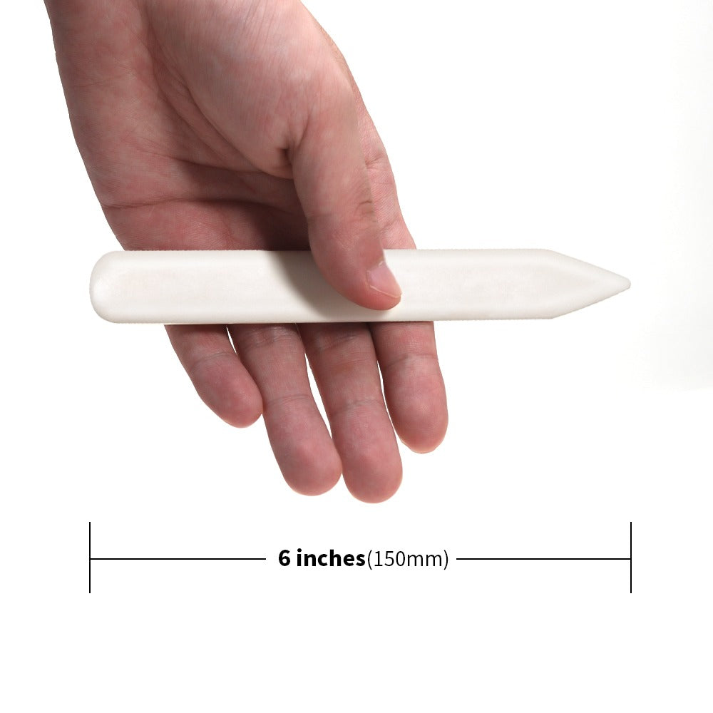 Real Genuine Bone Folder 6” Inch Tool Leather Creasing Bookbinding Paper  Crafts