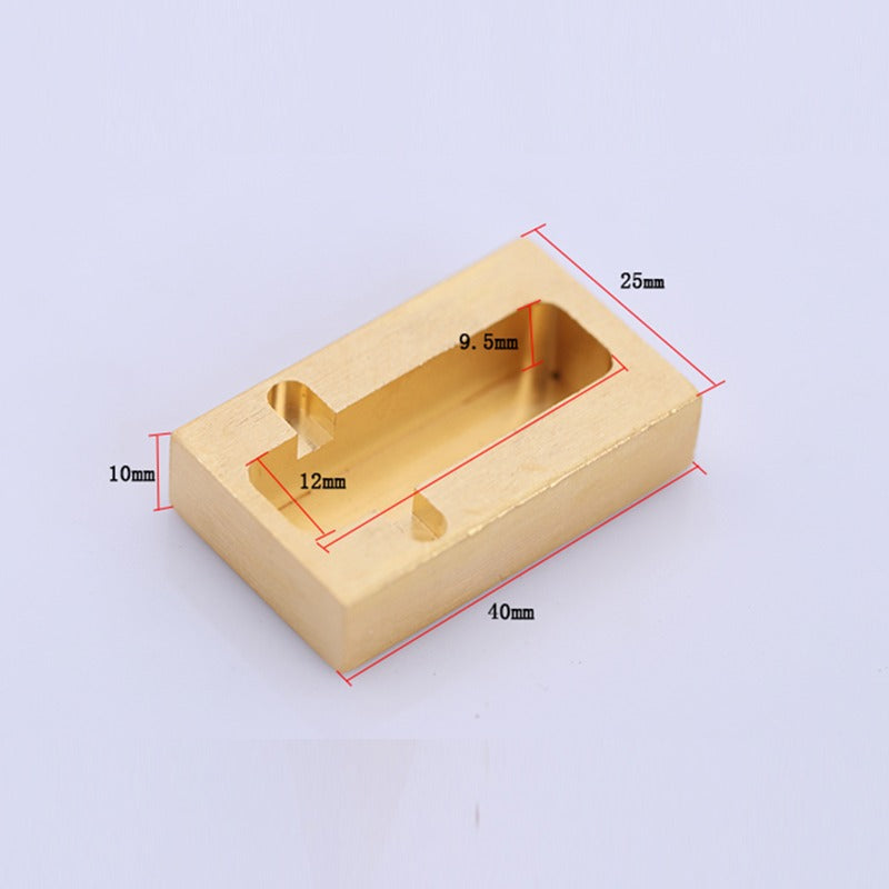 Leather Craft Brass Edge Oil Box With Two Rollers | WUTA