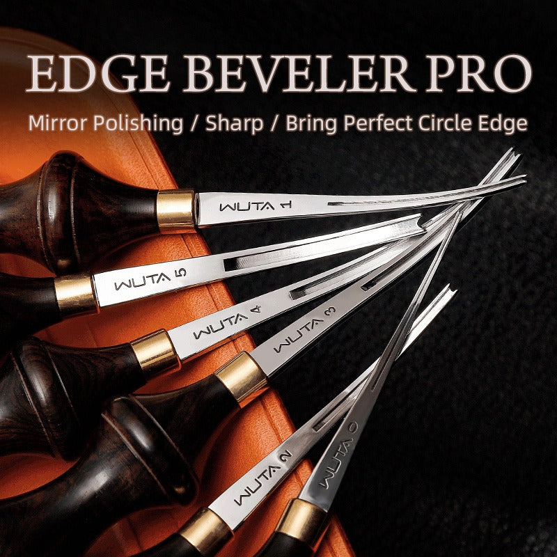 Leather Edge Beveler PRO M390/DC53 Die Steel available 6 Sizes | WUTA
