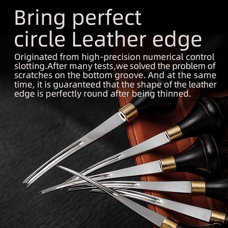  WUTA Leather Edge Beveler,High Carbon Steel Edge