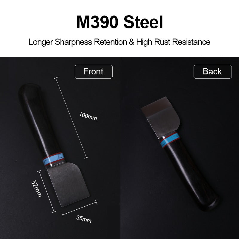 M390 Steel Leather Cutting Skiving Knife | WUTA